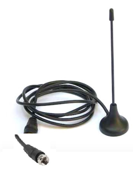 Antena Tv Digital 3db Isdb-ides, Base Magnética, Tv Portátil