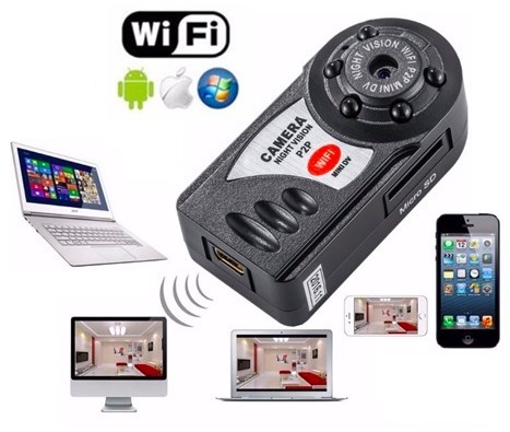 Mini Cámara Wifi Ip 32gb Con Visión Nocturna Android Window