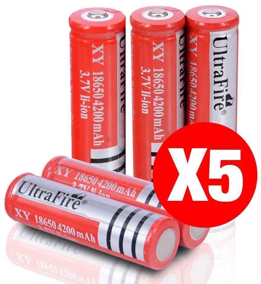 Pilas Recargables Linternas Led Modelo 18650