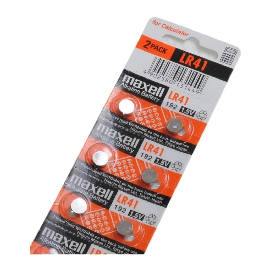 Pilas Reloj Audifono LR-41 Maxell 10u 1.5V