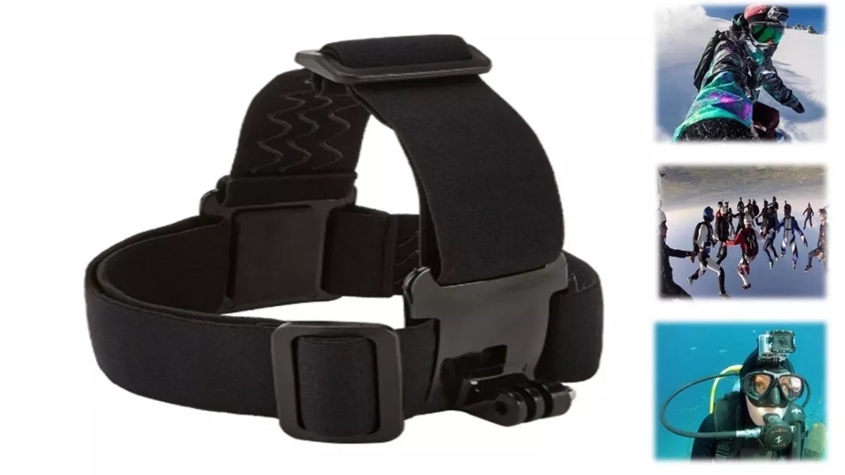 Soporte Porta Gopro Para Casco Elasticado