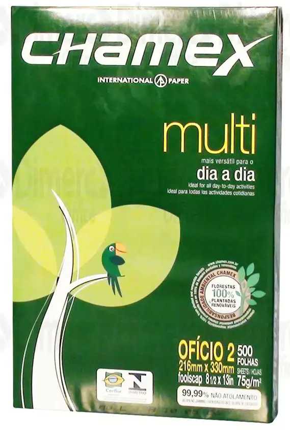 Resma Oficio Chamex 500 hojas 75gr/m2 216mm x 330mm